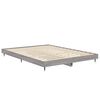 vidaXL Bed Frame without Mattress Grey Sonoma 135x190 cm Double Engineered Wood