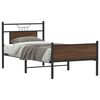 vidaXL Bed Frame without Mattress Brown Oak 90x200 cm Engineered Wood