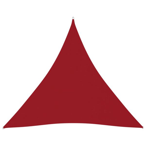 vidaXL Sunshade Sail Oxford Fabric Triangular 4x4x4 m Red