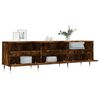 vidaXL TV Cabinet Smoked Oak 150x30x44.5 cm Engineered Wood