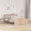 vidaXL Bed Frame with Headboard without Mattress 135x190 cm Double