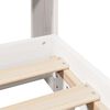 vidaXL Bed Frame without Mattress White 120x190 cm Small Double Solid Wood Pine