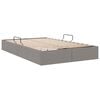 vidaXL Storage Bed with Mattress Taupe 120 x 200 cm Fabric