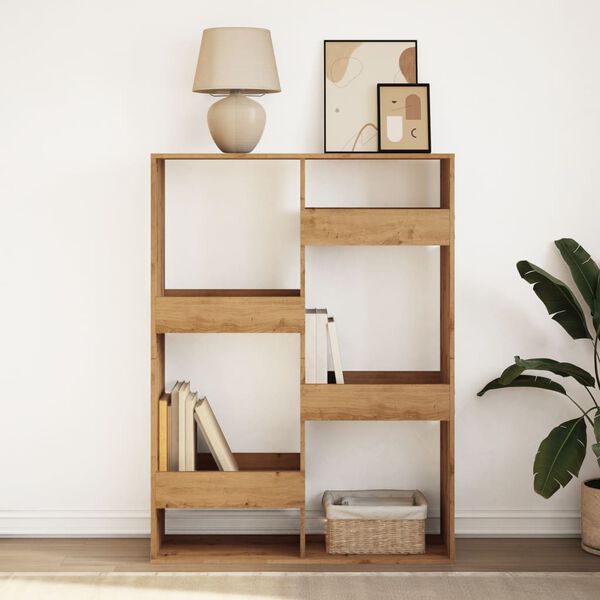 vidaXL Bookcase Artisan Oak 100x33x135 cm Engineered Wood