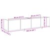vidaXL TV Wall Cabinet 2 pcs Old Wood 80 x 35 x 31 cm Engineered Wood