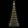 vidaXL LED Christmas Tree with 295 LEDs Warm White 250 cm Metal