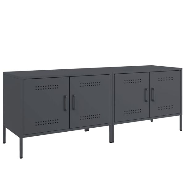 vidaXL TV Cabinets 2 pcs Anthracite 68x39x50.5 cm Steel