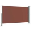 vidaXL Patio Retractable Side Awning 140 x 300 cm Brown