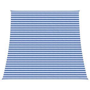vidaXL Sunshade Sail Blue and White 4 / 5 x 4 m HDPE
