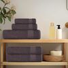 vidaXL Bath Towels "FROGN" 4 pcs Anthracite 100x150 cm 360 gsm