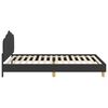 vidaXL Children's Bed Frame with Headboard Black 90 x 200 cm Fabric