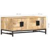 vidaXL Coffee Table 90x55x40 cm Solid Mango Wood