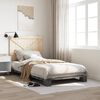 vidaXL Bed Frame without Mattress Grey 100x200 cm Solid Wood Pine