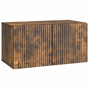 vidaXL Wall-Mounted TV Cabinet Smoked Oak 59.5 x 31 x 30 cm