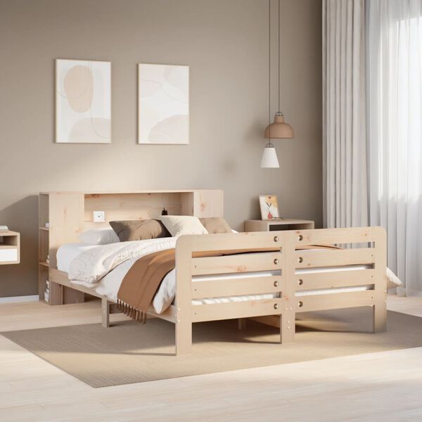 vidaXL Bed Frame without Mattress 160x200 cm Solid Wood Pine