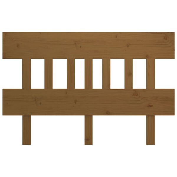 vidaXL Bed Headboard Honey Brown 143.5x3x81 cm Solid Wood Pine