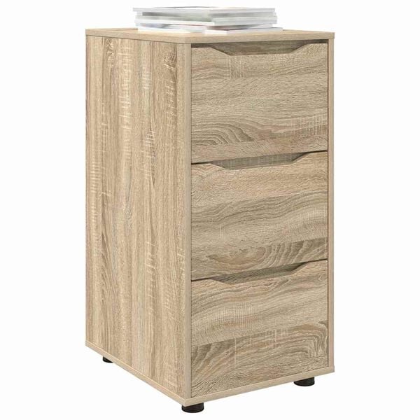 vidaXL Storage Cabinet Sonoma Oak 40 x 48 x 81 cm Engineered Wood