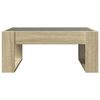 vidaXL Coffee Table with Infinity LED Sonoma Oak 70x53x30 cm