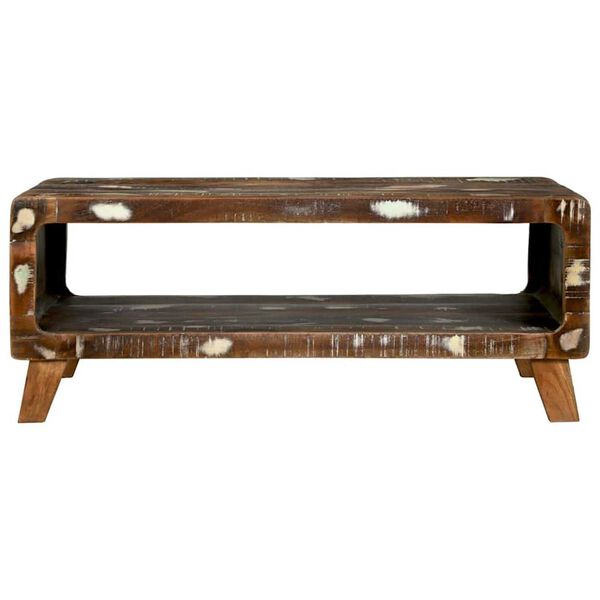 vidaXL Coffee Table Multicolour 90 x 50 x 35 cm Solid Reclaim Wood
