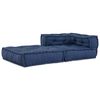 vidaXL Modular Corner Sofa Indigo 70 x 70 x 56 cm Fabric
