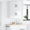 vidaXL Kitchen Cabinet Kalmar 2 pcs High Gloss White 60 x 31 x 40 cm