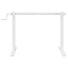 vidaXL Standing Desk Frame White (94-135)x60x(70-114) cm Steel