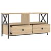 vidaXL TV Cabinet Sonoma Oak 90x33x45 cm Engineered Wood&Iron