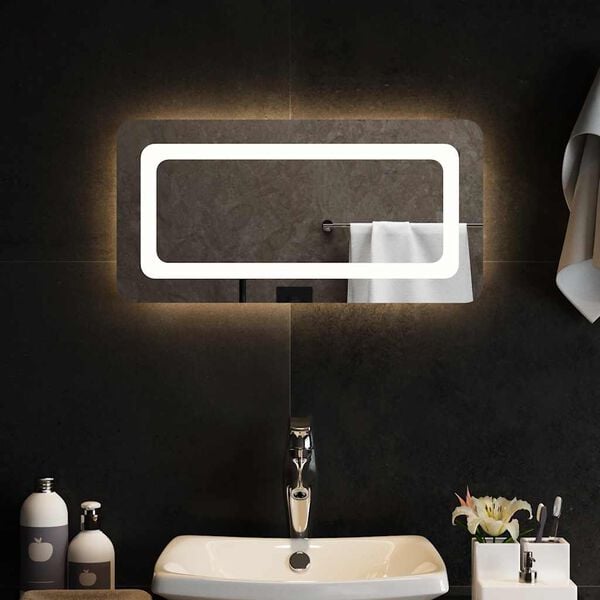 vidaXL LED Bathroom Mirror 60x30 cm
