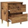 vidaXL Bed Cabinet Old Wood 40 x 35 x 50 cm Engineered Wood
