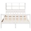 vidaXL Bookcase Bed without Mattress White 160x200 cm Solid Wood Pine
