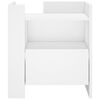 vidaXL Bedside Cabinet White 45x50x50 cm Engineered Wood