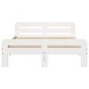 vidaXL Bed Frame without Mattress White 180x200 cm Super King Size Solid Wood Pine
