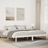 vidaXL Extra Long Bed Frame without Mattress White 180x220 cm Solid Wood Pine
