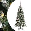 vidaXL Artificial Christmas Tree with 150 LEDs Green 55 x 55 x 120 cm