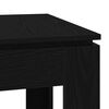 vidaXL Dining Table Black Oak 120x60x76 cm Engineered Wood