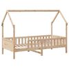vidaXL Kids' House Bed Frame without Mattress 80x200 cm Pine