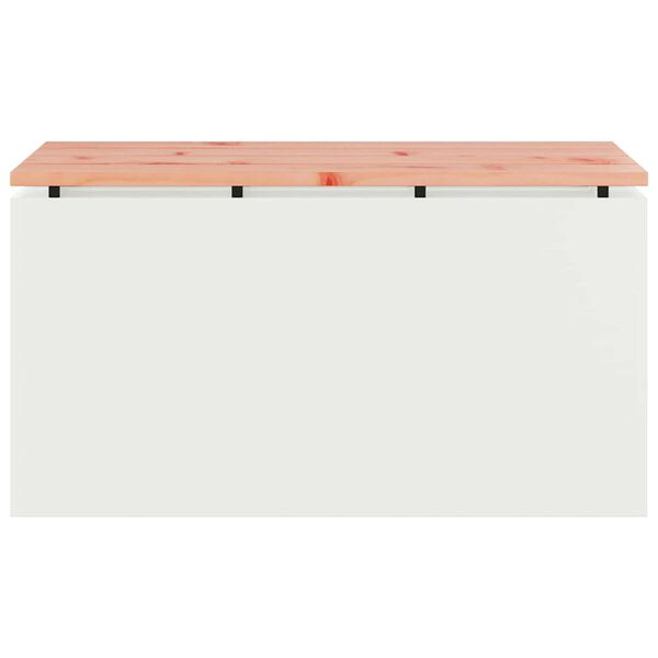 vidaXL Garden Bench White 80 x 40 x43 cm Steel