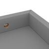 vidaXL Loggia Wall Shelves 2 pcs Grey 40x15x4 cm MDF