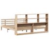 vidaXL Bookcase Bed without Mattress 200x200cm Solid Wood Pine