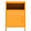 vidaXL Nightstand Mustard Yellow 35x35x51 cm Steel