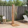 vidaXL Garden Shower Solid Teak 70x75x204 cm