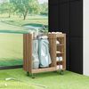 vidaXL Golf Cabinet with Wheel Plain Artisan Oak 90 x 45 x 98 cm