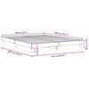 vidaXL Bed Frame without Mattress Sonoma Oak 160x200 cm Engineered Wood