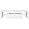 vidaXL TV Cabinet with LED Lights White 140x36.5x40 cm