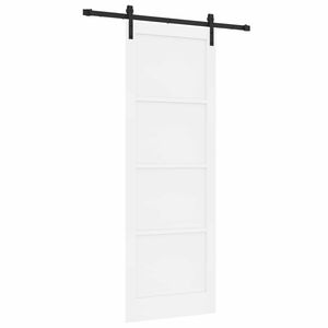 vidaXL Sliding Door White 83 x 232 cm Solid Pine Wood