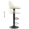 vidaXL Bar Stools 2 pcs Cream Velvet