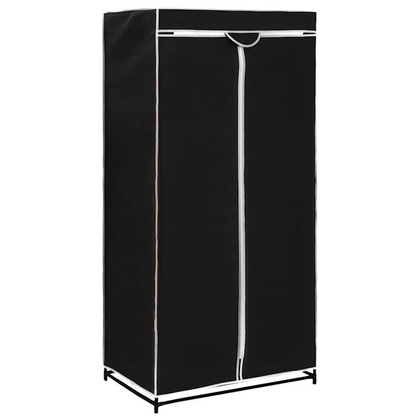 vidaXL Wardrobes 2 pcs Black 75x50x160 cm