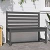 vidaXL Garden Bench Grey 109 cm Solid Wood Pine