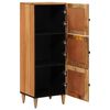 vidaXL Highboard with Door Natural 40 x 33 x 110 cm Solid Mango Wood