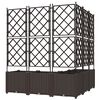 vidaXL Garden Planter 5 pcs Brown 120 x 120 x 143 cm Steel